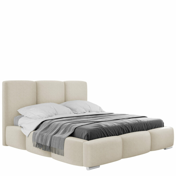 Sänky OLWERIA 140x200, beige (5637)