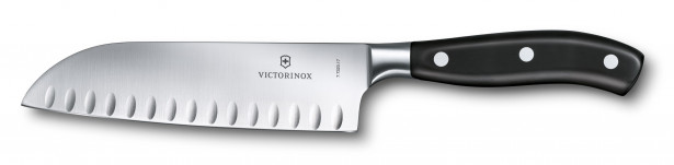 Santoku kokkiveitsi Victorinox Grand Maître 17cm musta