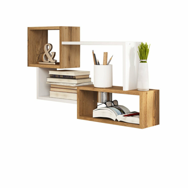 Seinähylly TRIO 005, beige/valkoinen (1540)