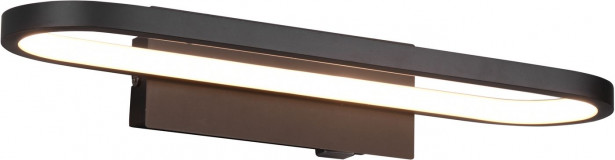 Seinävalaisin Trio Gianni H2O LED, 40 cm, mattamusta