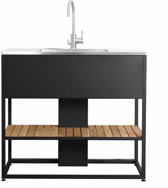 Kesäkeittiön allasmoduuli Skeldervik Stainless Countertop, sis. hanan