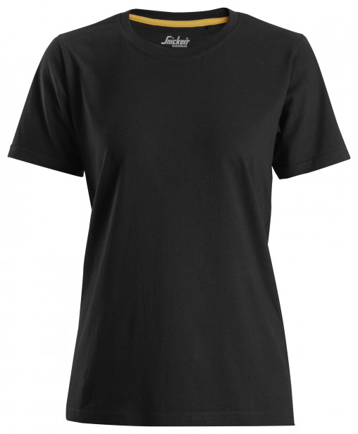 Naisten t-paita Snickers Workwear 2517, luomupuuvillaa, musta