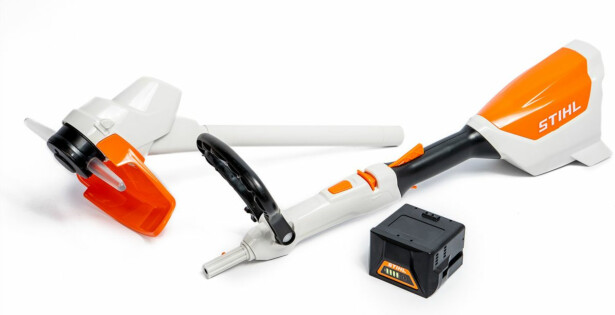 Lelu Stihl -trimmeri akulla ja laturilla