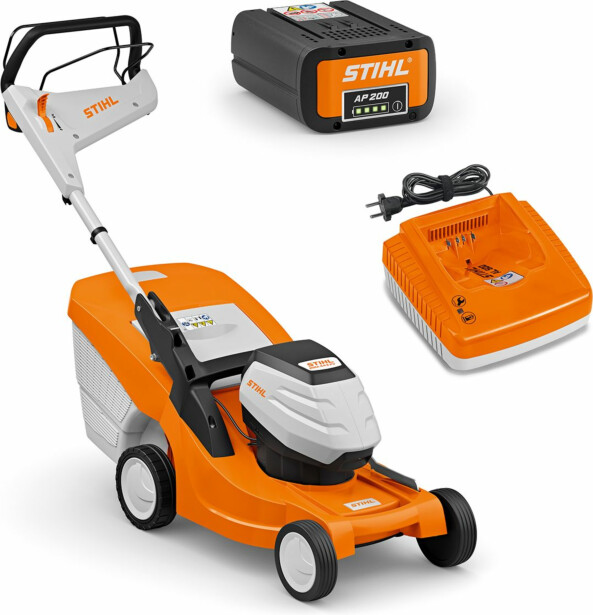 Akkuruohonleikkuri Stihl RMA 443 PV, sisältää AP 200 -akun ja laturin