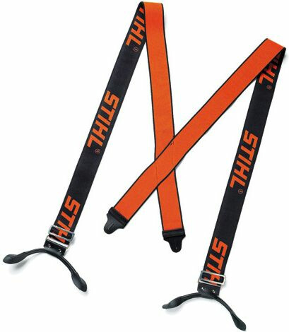 Joustavat henkselit Stihl 118cm, klipseillä, oranssi/musta