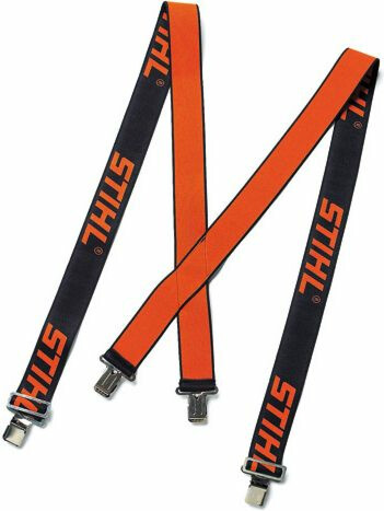 Joustavat henkselit Stihl 118cm, kiinnityslenkeillä, oranssi/musta