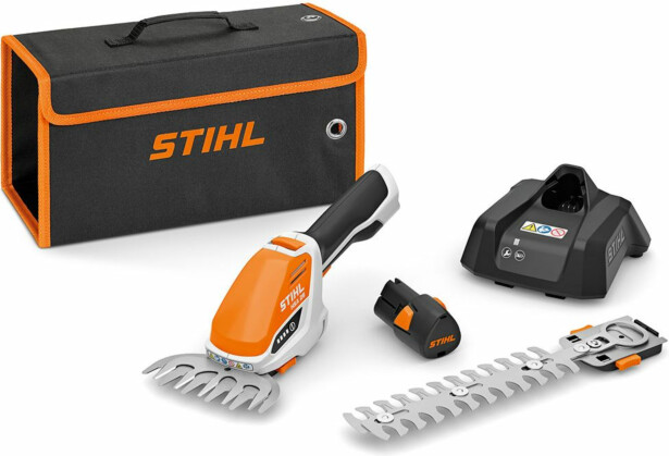 Akkupensasleikkuri/ruohosakset Stihl HSA 26, akulla