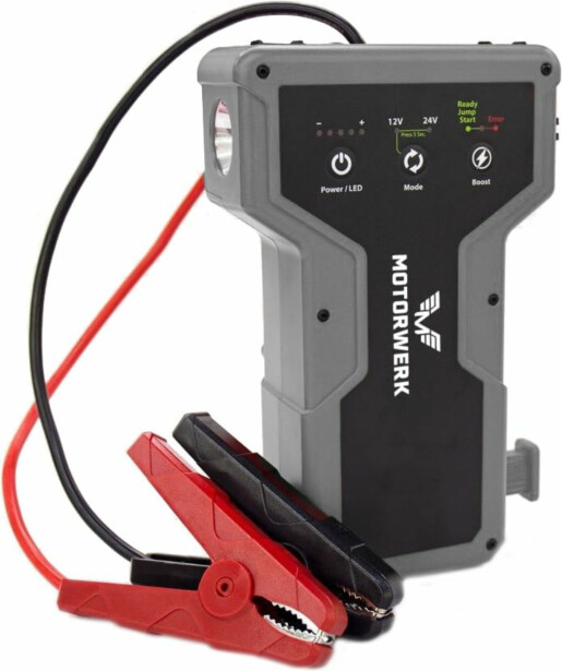 Motorwerk 12/24V 27000mAh raskaan kaluston apukäynnistin