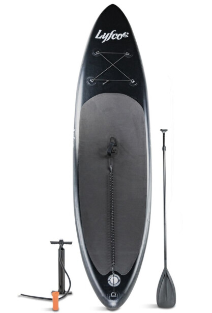 SUP-lauta Lyfco, ilmatäytteinen, 15 PSI, 335x76x15cm, musta