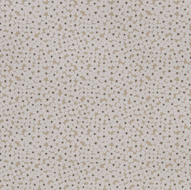 Tapetti Långelid/Von Brömssen Flower shower beige 0.53x10.05m, non-woven