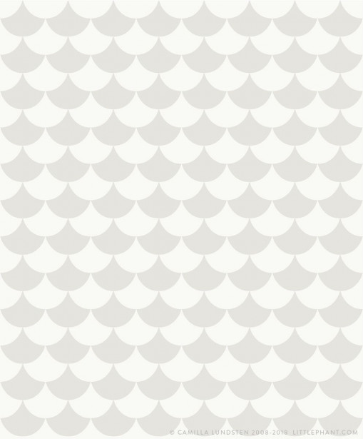 Tapetti Littlephant Waves vaaleanharmaa 0.53x10.05m, non-woven