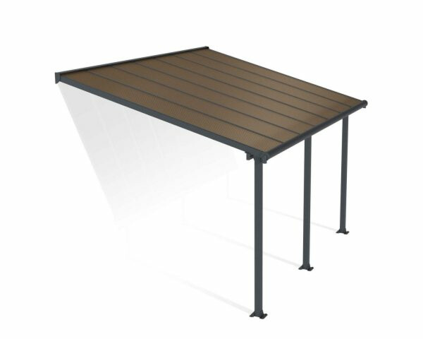 Terassikatos Palram-Canopia Olympia, 3x4,25m, harmaa/pronssi
