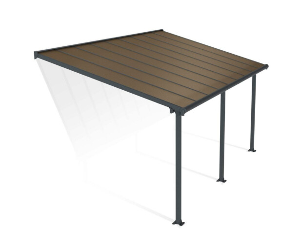 Terassikatos Palram-Canopia Olympia, 3x5,46m, harmaa/kirkas