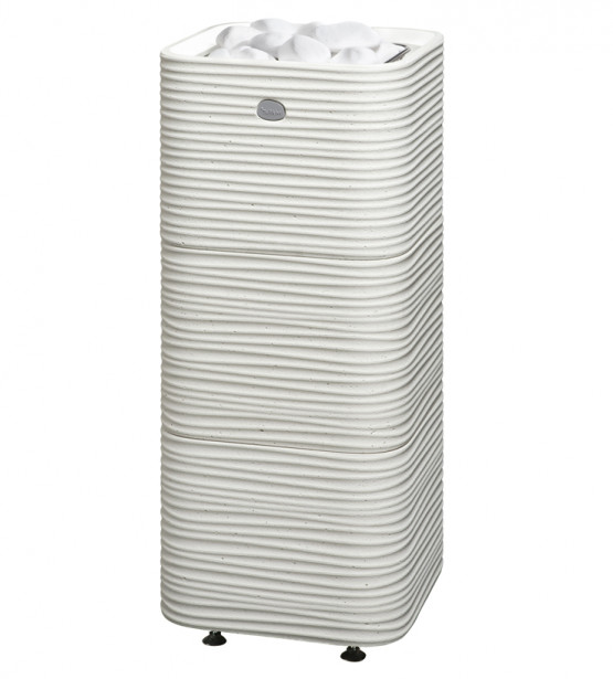 Sähkökiuas Tulikivi Huurre 105, 10.5kW, 9-15m³, valukivi, erillinen ohjaus, valkoinen