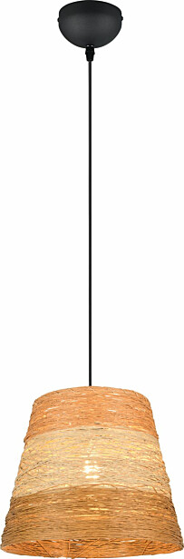 Riippuvalaisin Trio Joeline, 30cm, E27, ruskea moniväri/paperinaru