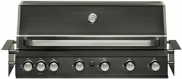 Kaasugrilli Mustang Black Jewel 6 built-in, 6 poltinta, upotettava, musta