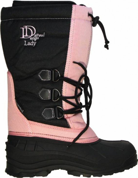 Naisten lämpösaapas DePaul Design PolarMate Lady pinkki/musta