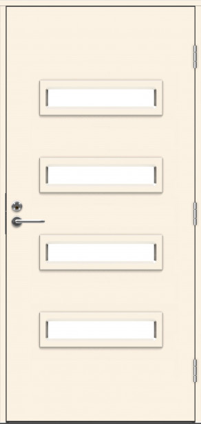 Ulko-ovi Swedoor Function Eco Salton, 10x21, karmi 115mm, valkoinen