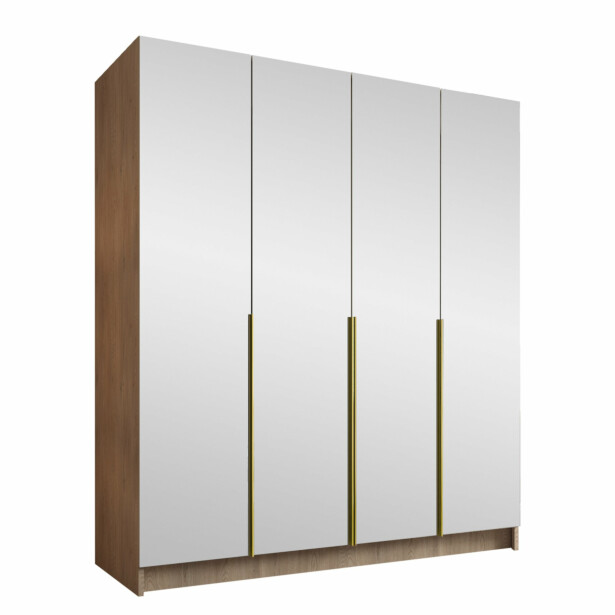 Vaatekaappi SANTI III, beige/kulta (0369)