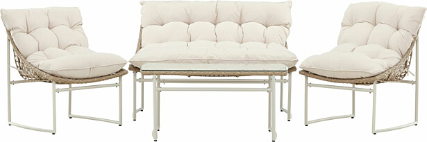 Sohvaryhmä Venture Home Tina, 2-istuttava sohva + 2 lepotuolia + sohvapöytä, beige