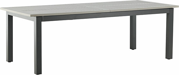 Ruokapöytä Venture Home Albany, 224x90cm, tummanharmaa