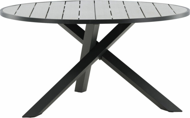 Ruokapöytä Venture Home Parma, ø140cm, tummanharmaa