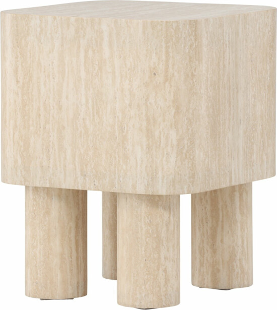 Sivupöytä Venture Home Klirou, 40x40cm, beige