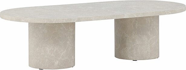 Sohvapöytä Venture Home Narvik, 120x60cm, beige/marmori