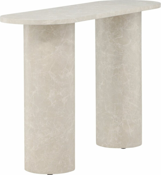 Sivupöytä Venture Home Narvik, 130x40cm, beige/marmori