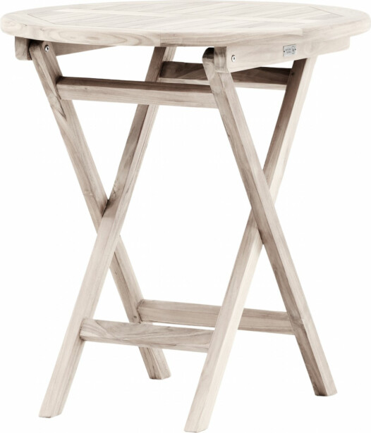 Parvekepöytä Venture Home Kenya, ø70cm, vaalea puu