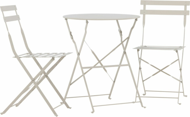 Parvekeryhmä Venture Home Tao, 60x60cm pöytä + tuolit, beige