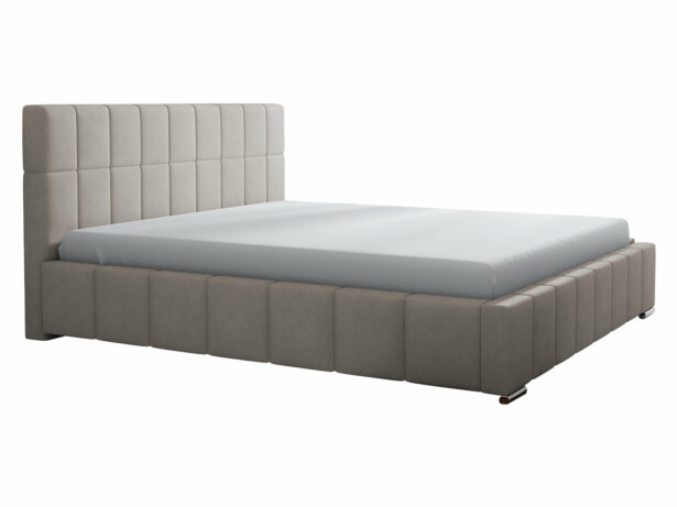 Verhoiltu sänky LEO 140x200 säilytystilalla, beige (9764)