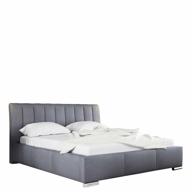 Verhoiltu sänky MILANO 140x200, harmaa (6747)