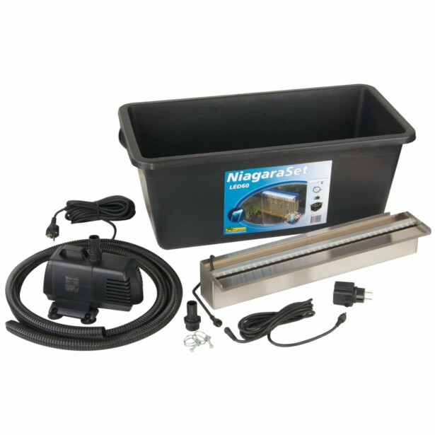 Vesiputoussarja Ubbink Niagara 60 cm LED pumpulla