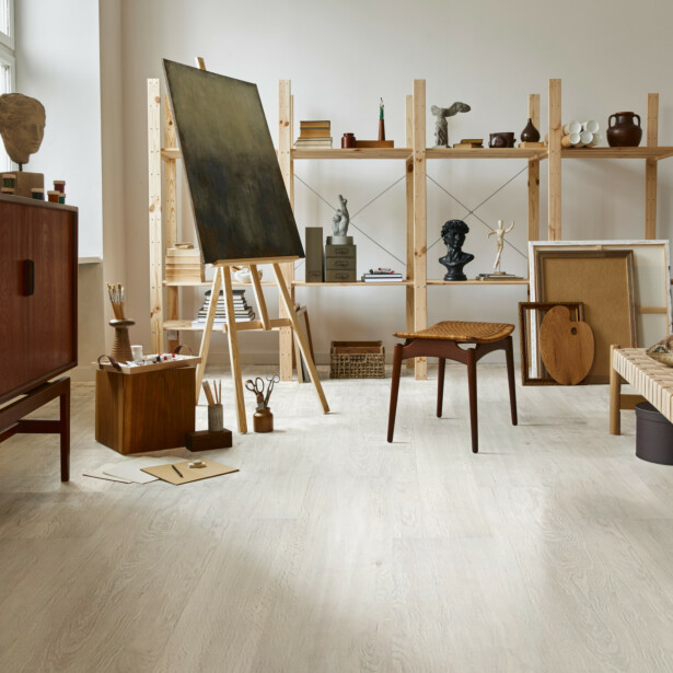Vinyylikorkki Concept Floor Ecoline, Oak Polar, valkoinen