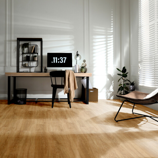 Vinyylilankku Concept Floor Profiline, Oak Gold, integroitu alusmateriaali