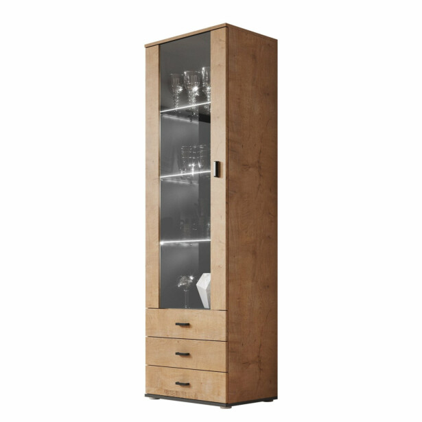 Vitriinikaappi korkea SOHO S-1, beige/musta (2675)