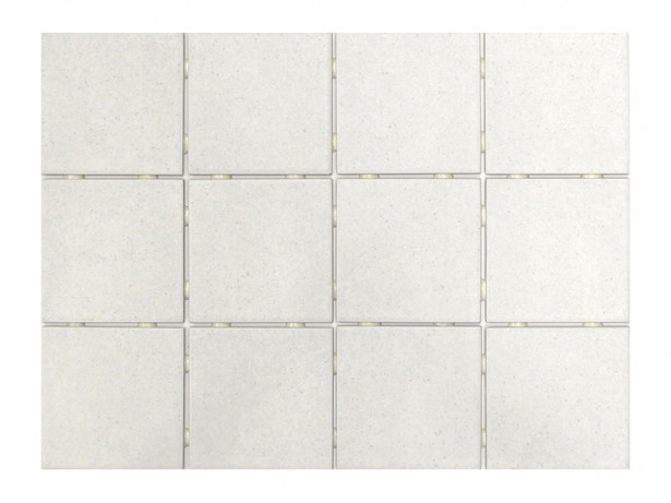 Keraaminen laatta Bien Tundra Dot 10x10, lattialaatta, valkoinen