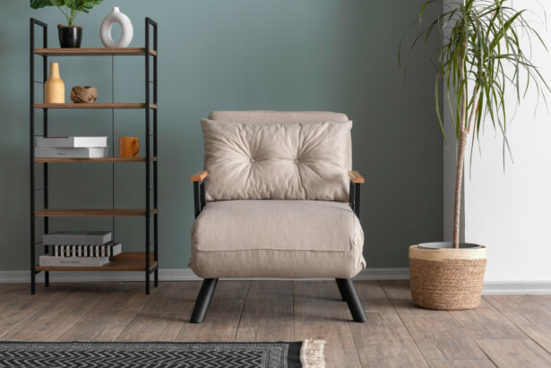 Vuodetuoli Linento Furniture Sando Single V2 Cream kerma