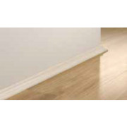 Mattolista 17x17x2400mm, MDF, valkoinen, laminaatille ja parketille