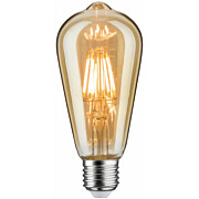 LED-filamenttilamppu Paulmann Corn Rustika, E27, 480lm, 6W, 1700K, himmennettävä, kulta