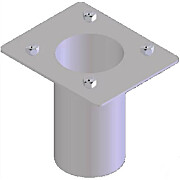 Latausaseman tolpan adapteri SJ-08 betonijalustalle