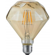 LED-lamppu Trio 902 E27, deco, filament, 4W, 360lm, 2700K, ruskea