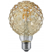 LED-lamppu Trio 904 E27, deco, filament, 4W, 320lm, 2700K, ruskea