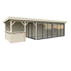 Kesähuone Palmako Lenna Set 419, sis.liukuovet 24,9 m²