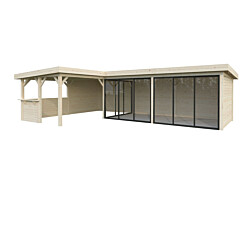 Kesähuone Palmako Lenna Set 420, sis.liukuovet 33,2 m²