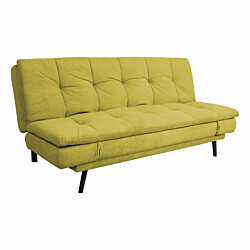 Vuodesohva Home4You Roxy 189x88x91cm, 3-istuttava, keltainen