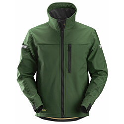 Softshell-työtakki Snickers 1200 AllroundWork, vihreä/musta, koko XS