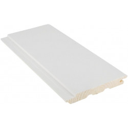 Sisustuspaneeli CENT STS4, 15x120x2380mm, mänty, harjattu valkoinen, päätypontattu