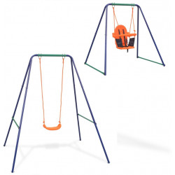 2-in-1 keinu ja vauvakeinu oranssi